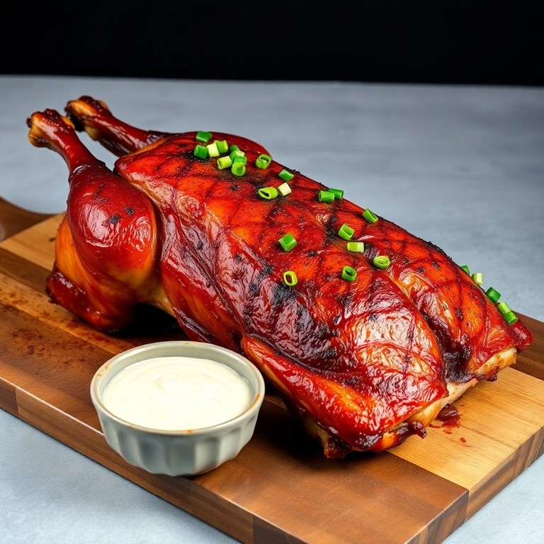 Cornish Five Spice Fire Roasted Duck with Horseradish Sauce