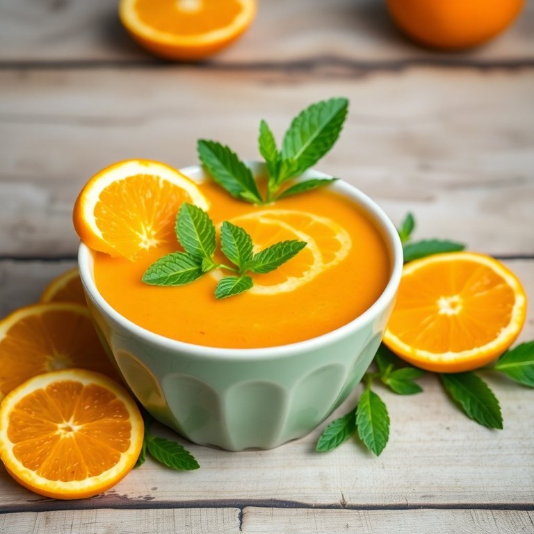 Salmorejo de Naranja con Toque de Jengibre