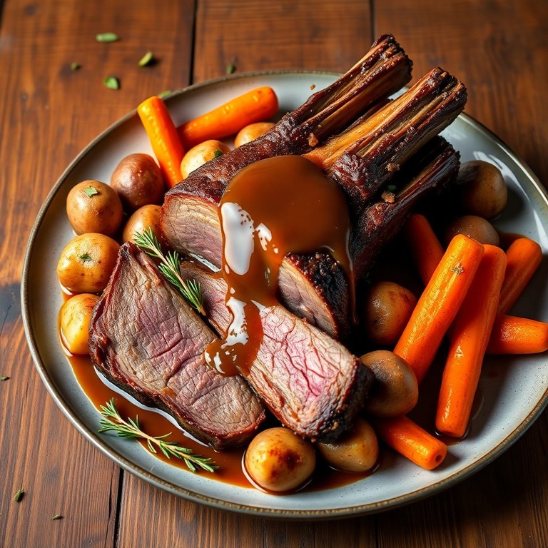 One-Pot Wonder: Instant Pot Cross Rib Roast with Rustic Potatoes and Carrots