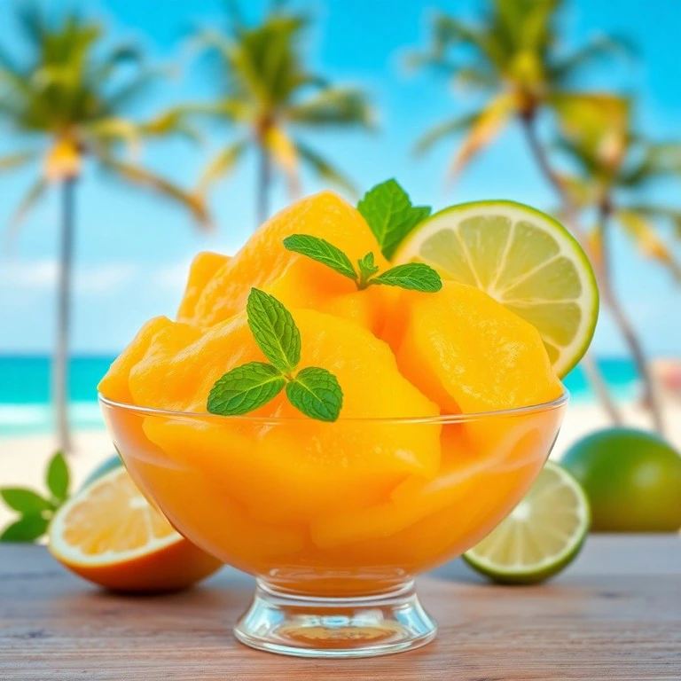 Tropical Mango Sorbet