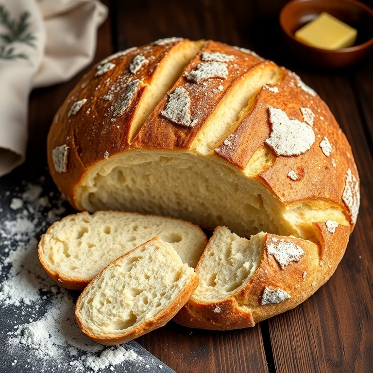 Classic Sourdough Bread with a Crunchy Crust