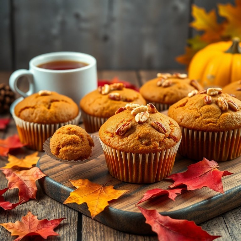 Muffins de Calabaza y Especias Sin Azúcar
