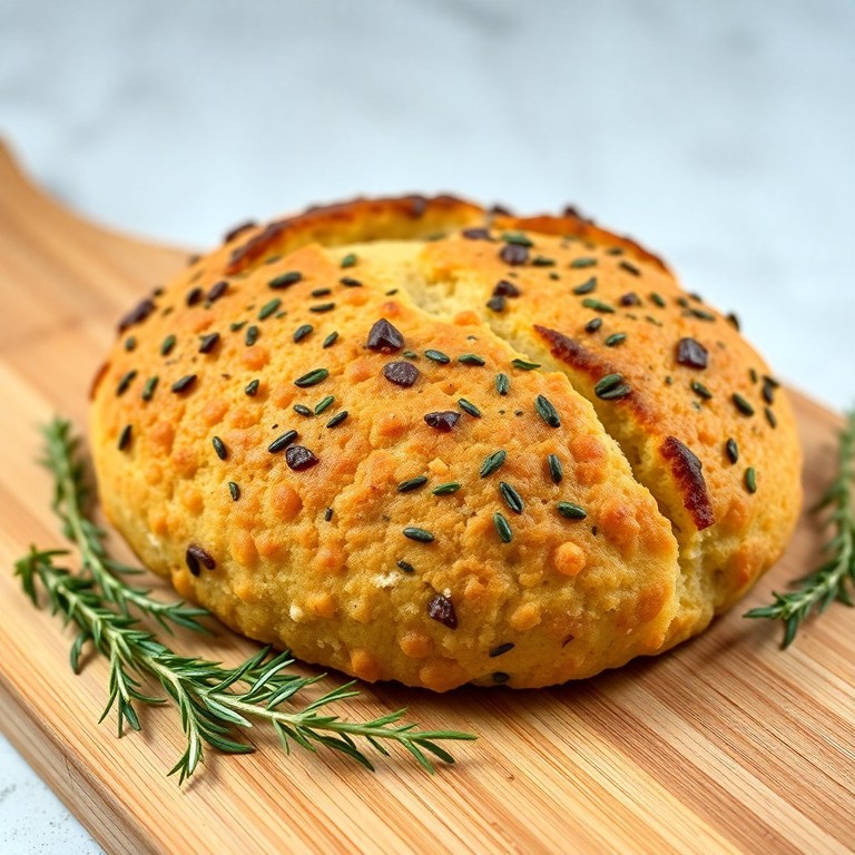 Pan de Garbanzos con Hierbas Frescas