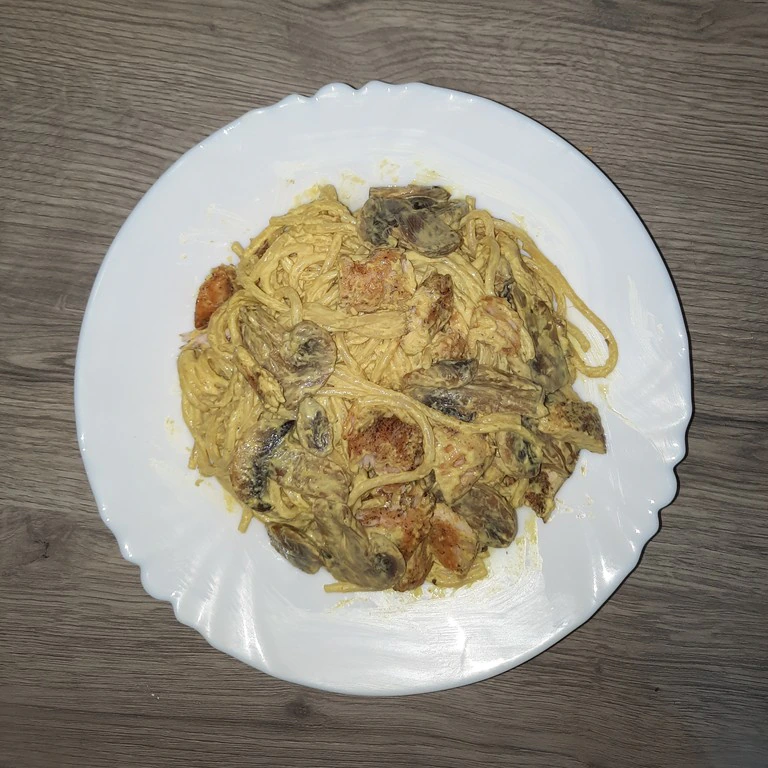 Chicken curry pasta