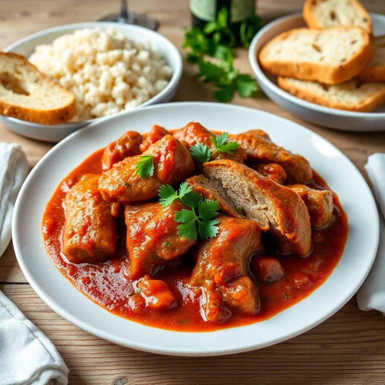 Bifana à Moda Portuguesa com Molho de Tomate e Vinho