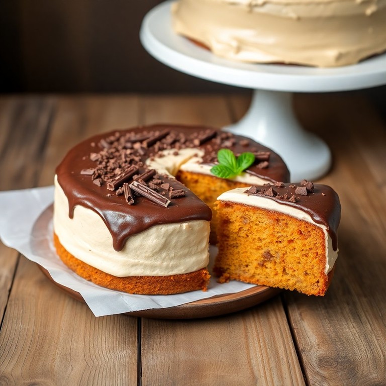 Bolo de Cenoura com Cobertura de Chocolate Cremoso