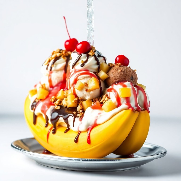 Banana Split Extravaganza with Nitro Sauce