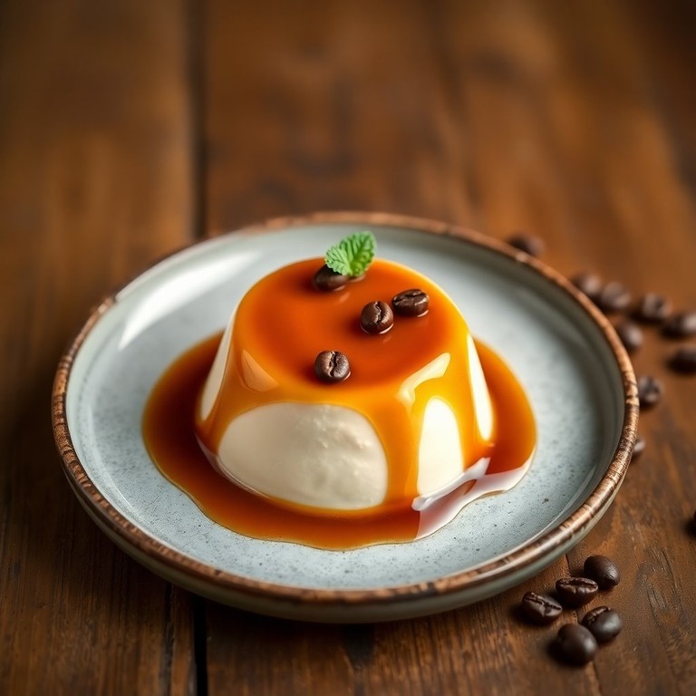 Panna Cotta de Café con Caramelo