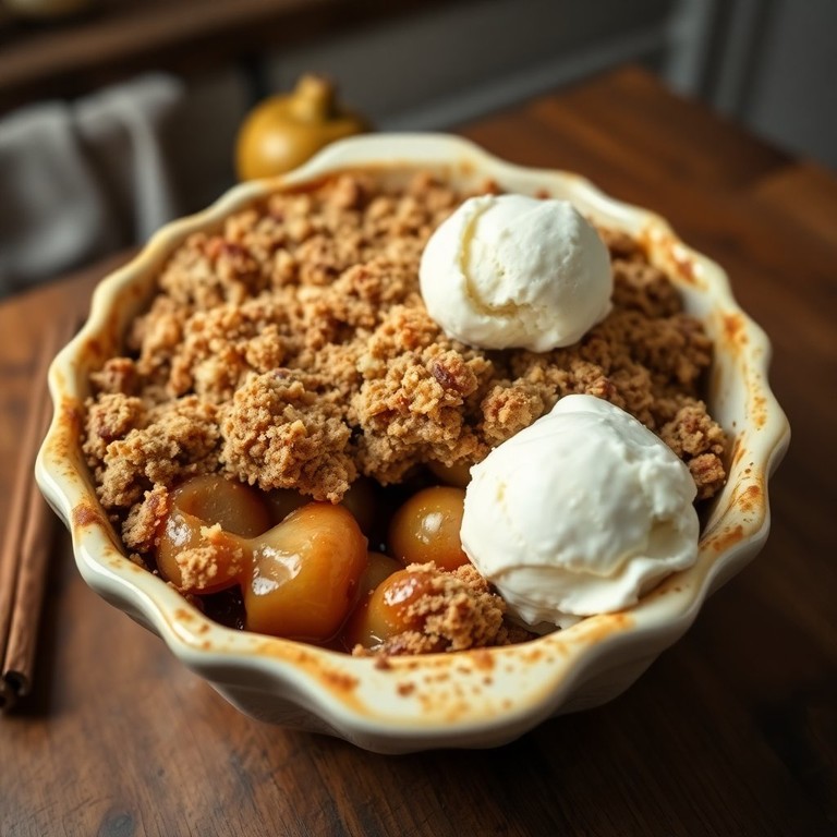 Brown Sugar Cinnamon Apple Crumble