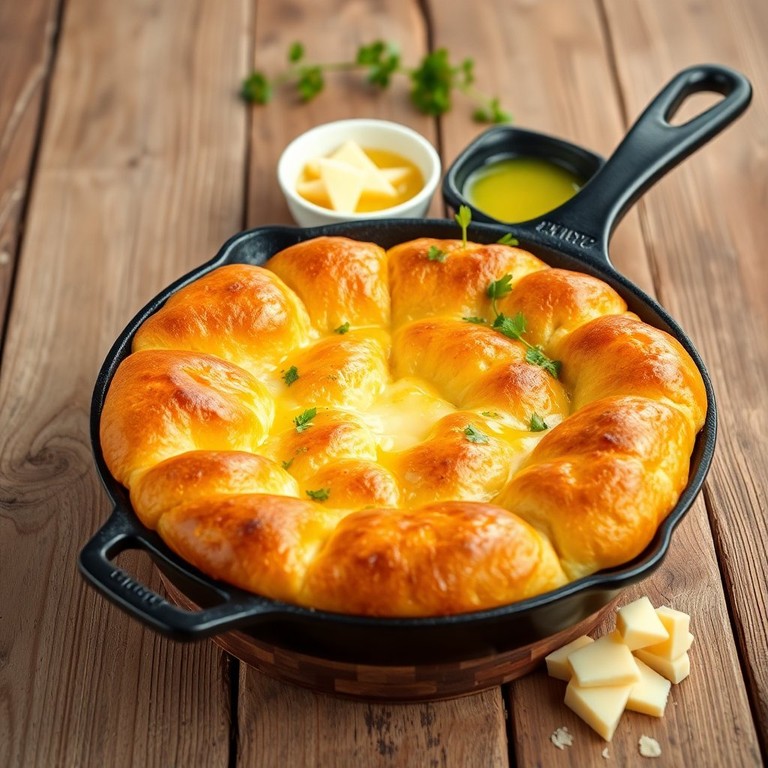 Minimalist Skillet Pão de Queijo with Olive Oil