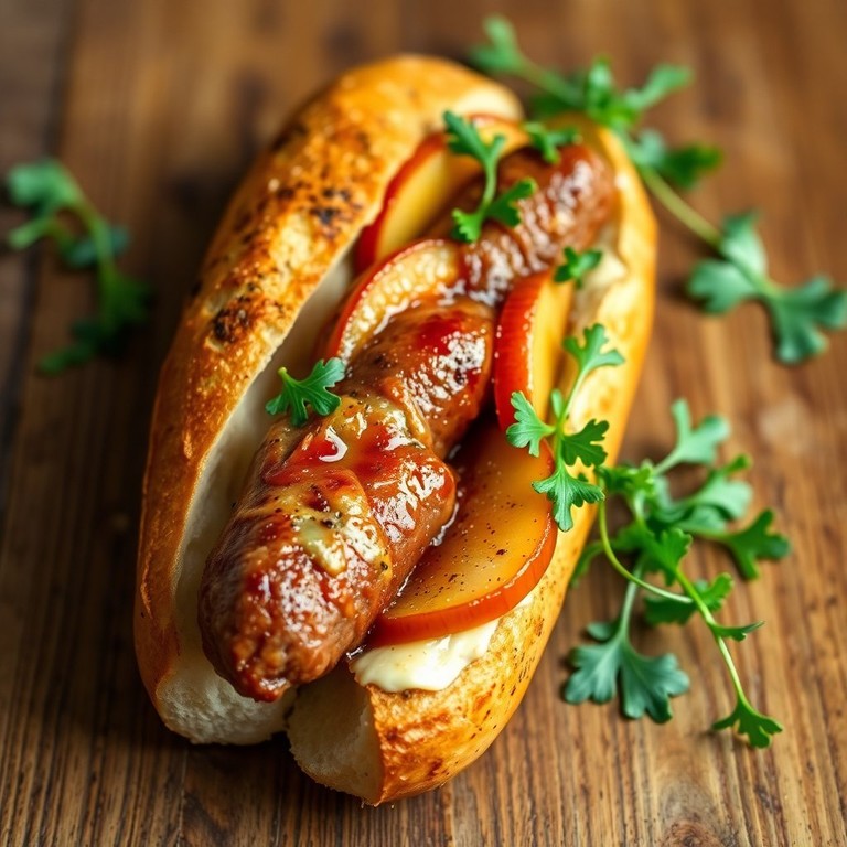 Baguette de Cerdo con Manzana y Brie