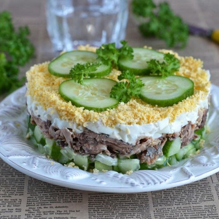 Салат с тунцом и рисом