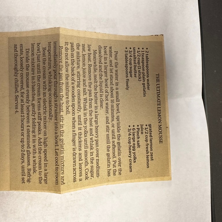 The Ultimate Lemon Mousse