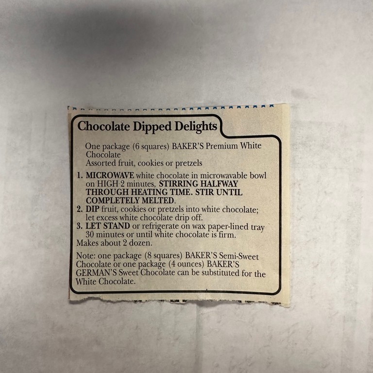 Chocolate Dipped Delights