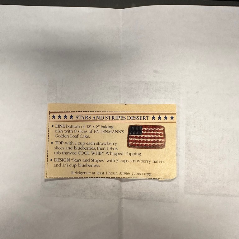 Stars and Stripes Dessert