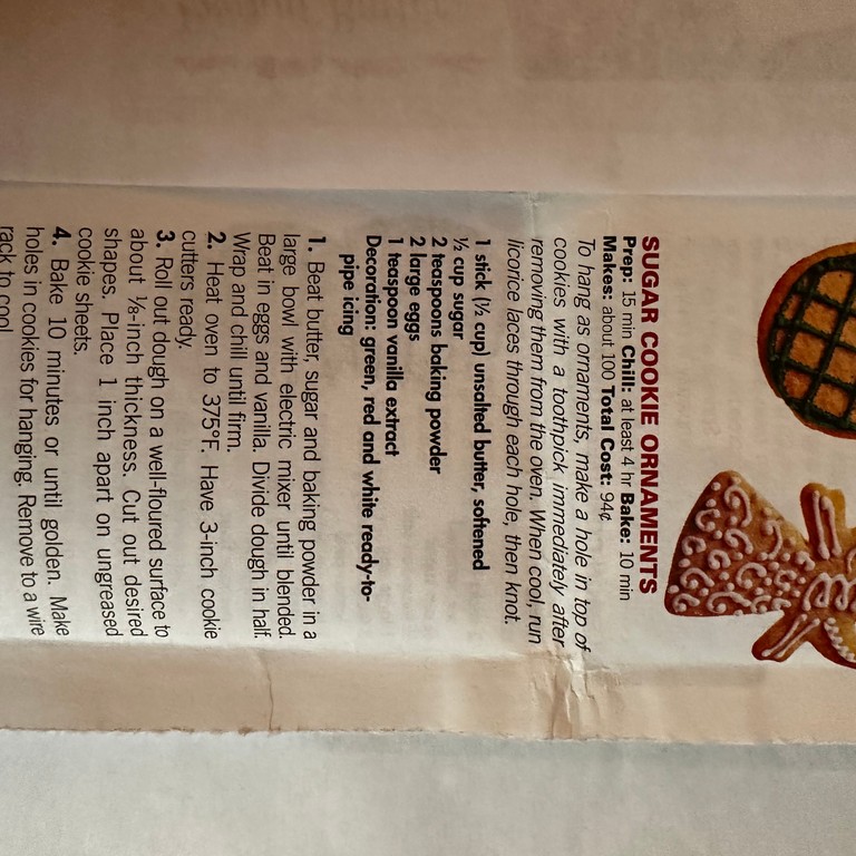 Sugar Cookie Ornaments