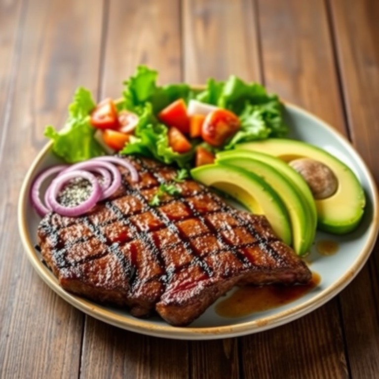 Churrasco a la Parrilla con Ensalada Fresca
