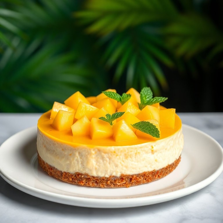 Cheesecake Tropical aux Mangues et Ananas