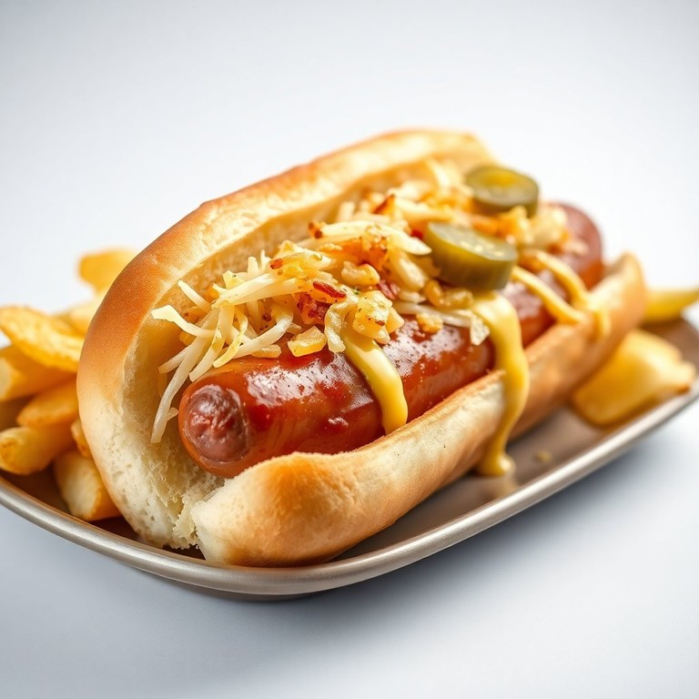 Hot Dog Polaco Gourmet con Pepinillos Encurtidos y Toque Especial