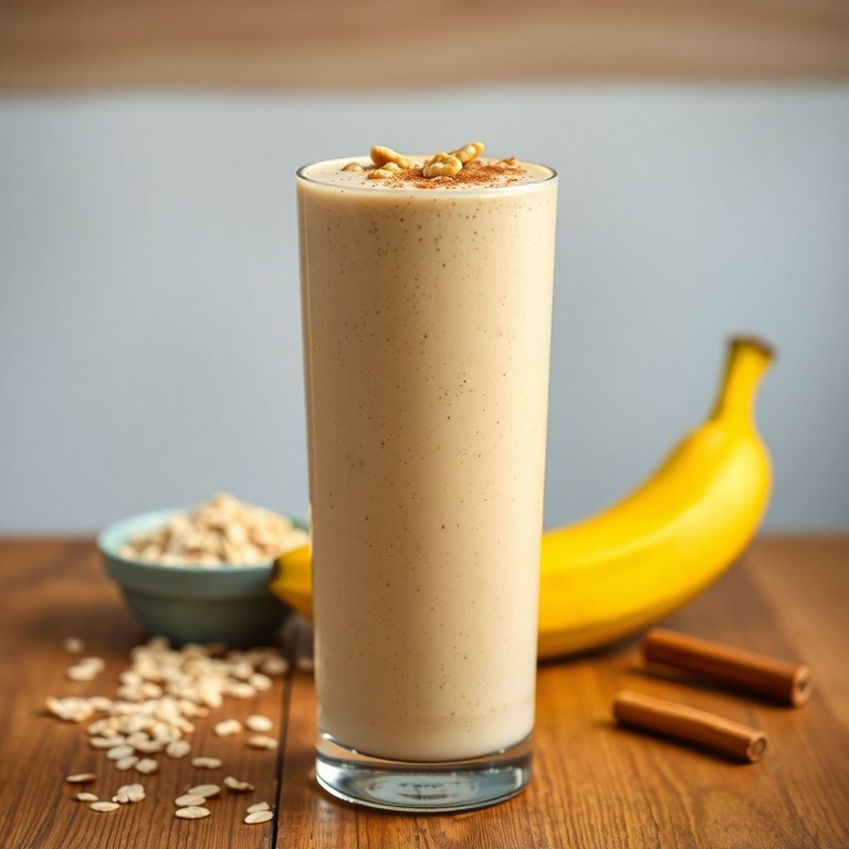 Nutty Banana Oat Smoothie Delight