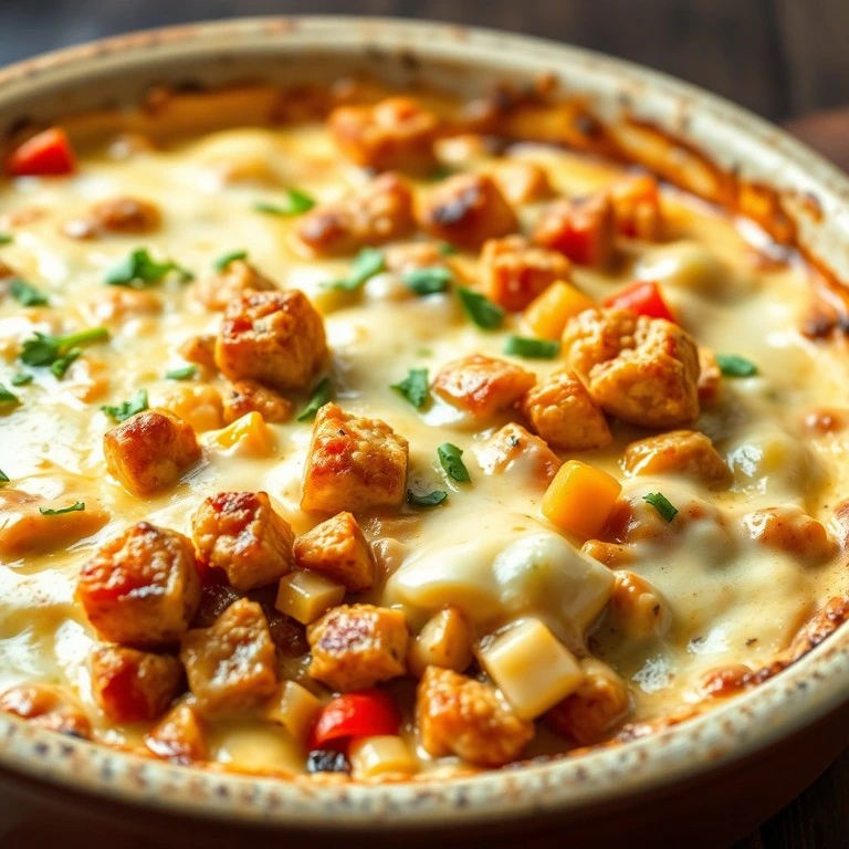 Cheesy Soya Chunk Casserole - Mr. Cook