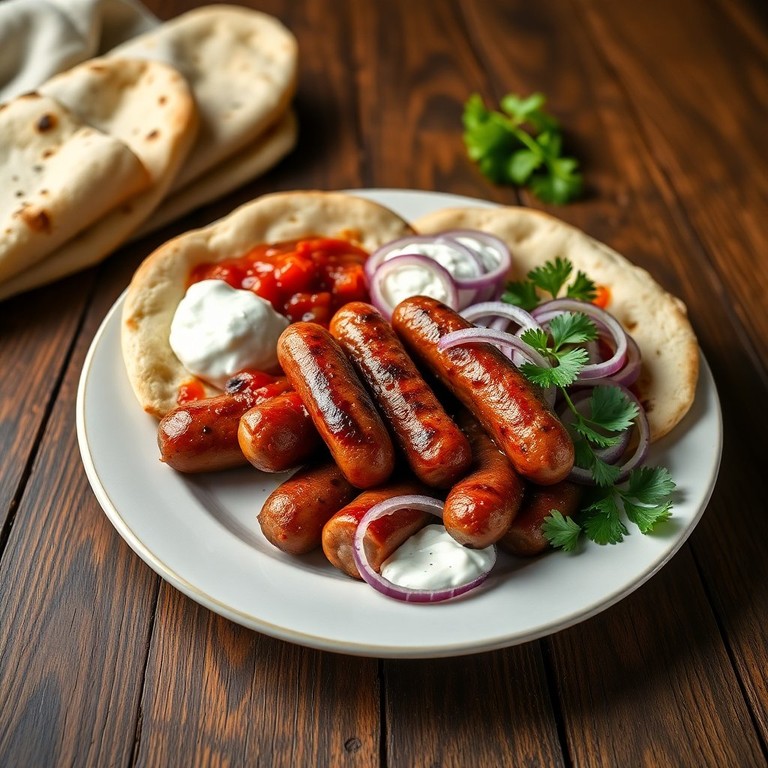 Classic Serbian Cevapi with Fresh Flatbread