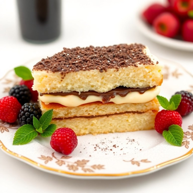 Bizcocho de Vainilla con Crema de Queso y Chocolate Rallado