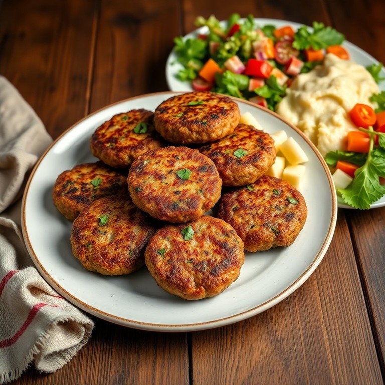 Котлеты из фарша с зеленью и специями