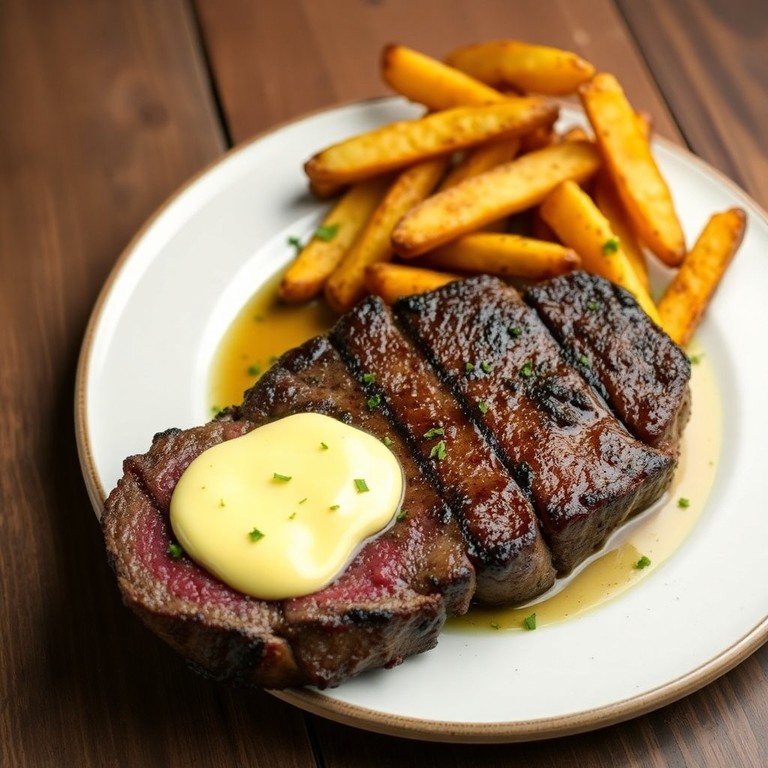 Entrecote met Cowboyboter en Kruidige Aardappelen