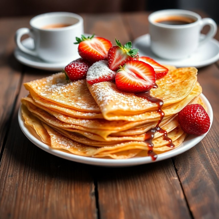 Crêpes Sucrées à la Vanille