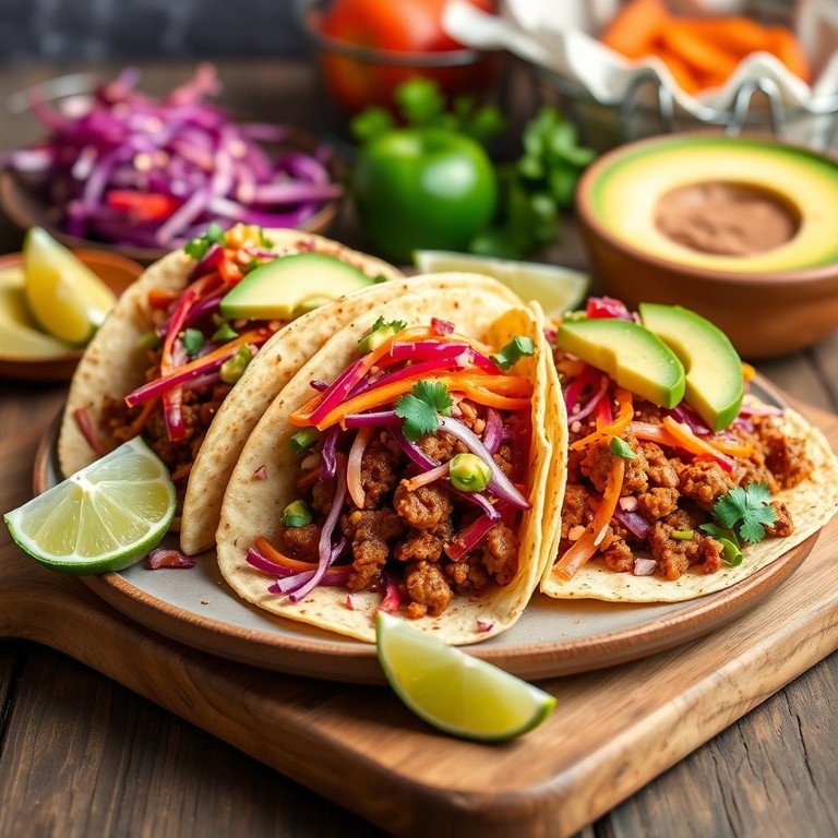 Spiced Lamb Mince Tacos with Zesty Slaw