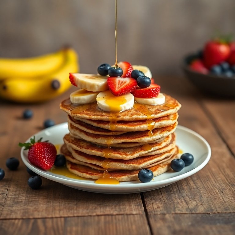 Panquecas de Aveia e Ovo com Frutas Frescas