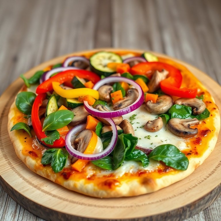 Pizza Vegetariana Colorida