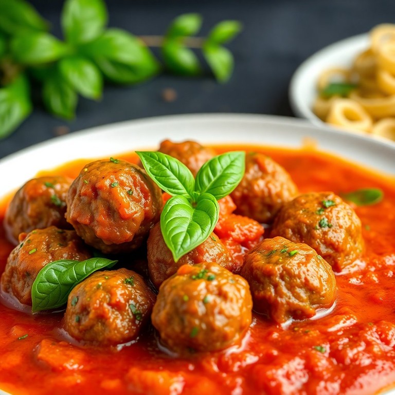 Saftige Hackfleischbällchen in würziger Tomatensauce