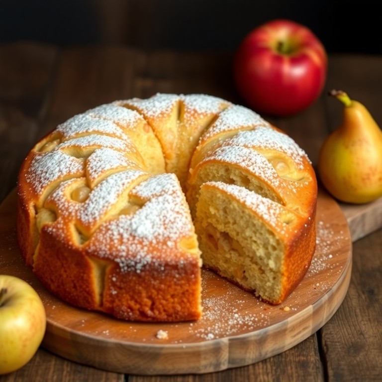 Gâteau Moelleux aux Pommes et Poires