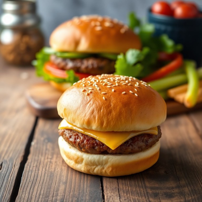 Pan de Hamburguesa Suave y Esponjoso