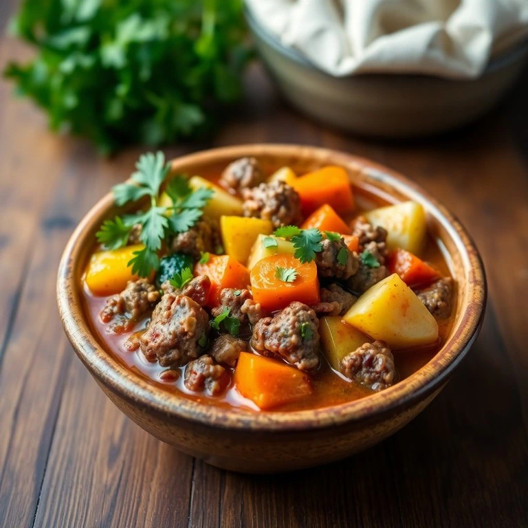 Guiso de Carne Molida con Verduras Frescas - Mr. Cook