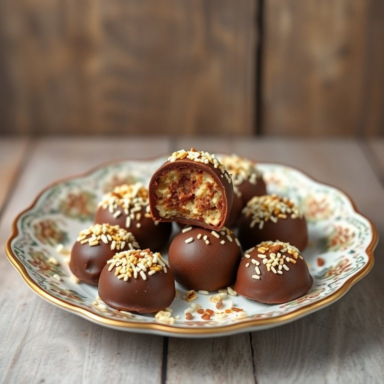 Trufas de Cacau com Biomassa e Granulado Sem Lactose