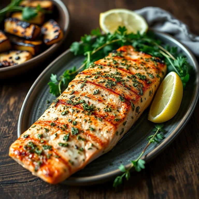 Saumon Steak Grillé aux Herbes de Provence