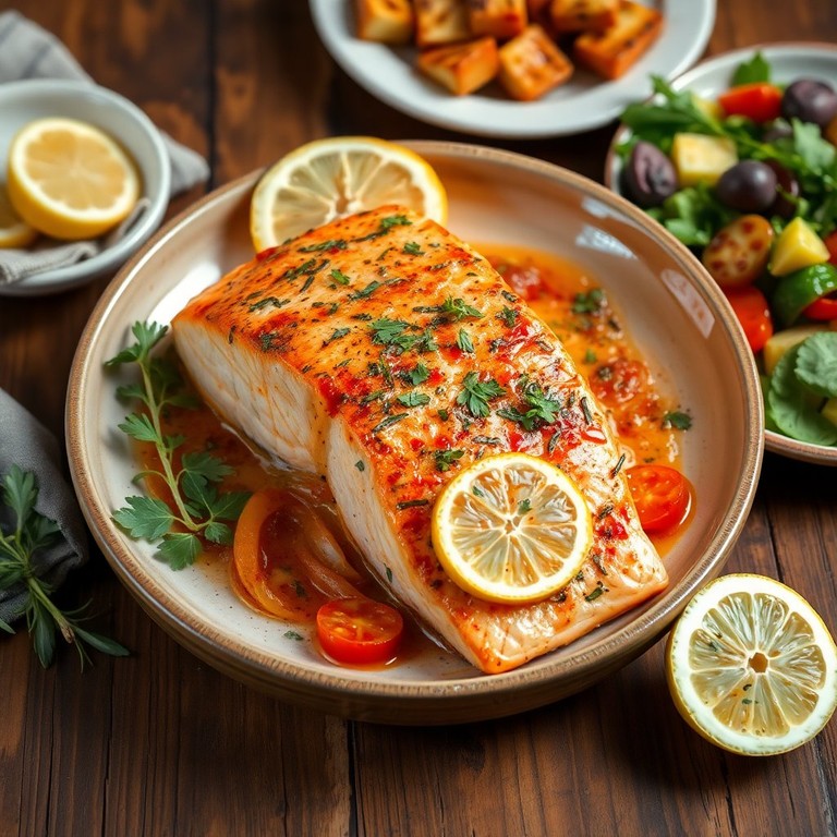 Saumon Méditerranéen aux Herbes Fraîches et Citron