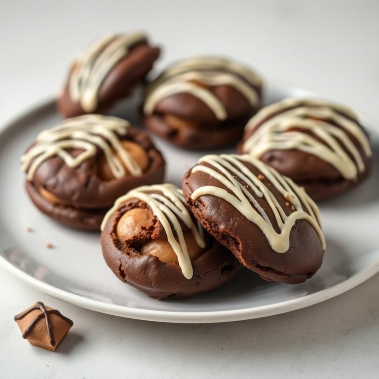 Nugat-Schokoplätzchen mit einem Hauch von Vanille