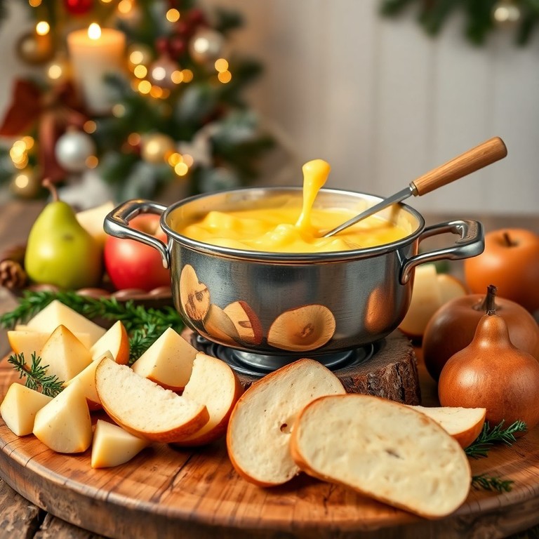 Kruidige Kaasfondue met Appel en Peer