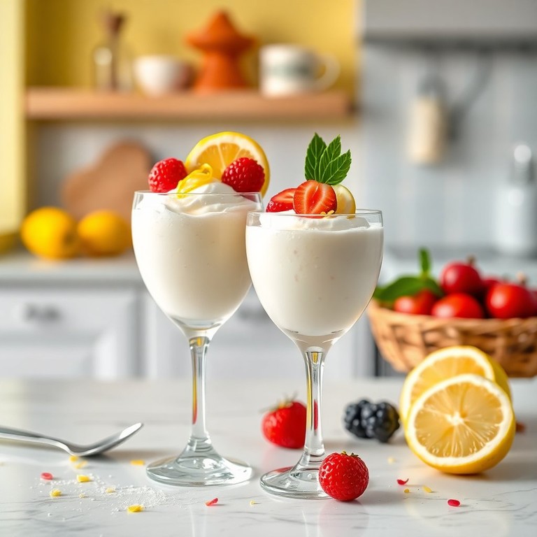 Mousse de Leite Condensado com Suco em Pó