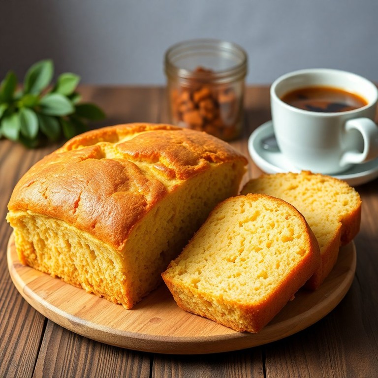 Pão Doce de Baunilha com Fubá