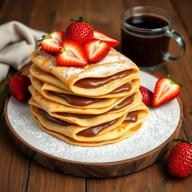 Crêpes Sucrées au Nutella