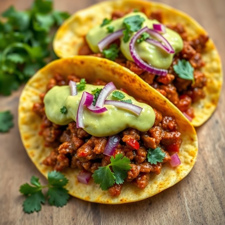 Tacos de Picaña con Salsa de Aguacate