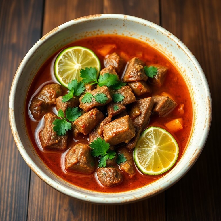 Savory Beef in Its Juices with a Zesty Twist