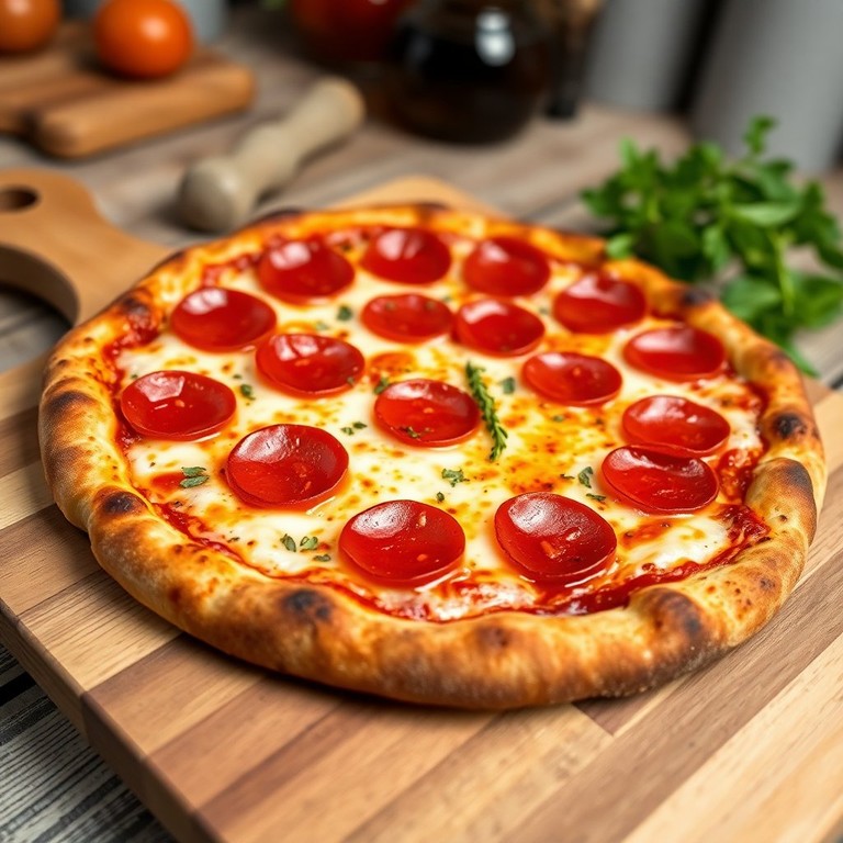 Pizza de Pepperoni y Queso Extra