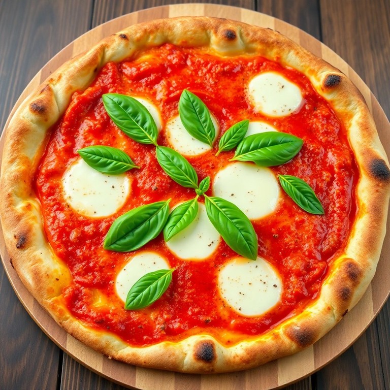 Pizza Mozzarella Clásica con Salsa de Tomate Fresco