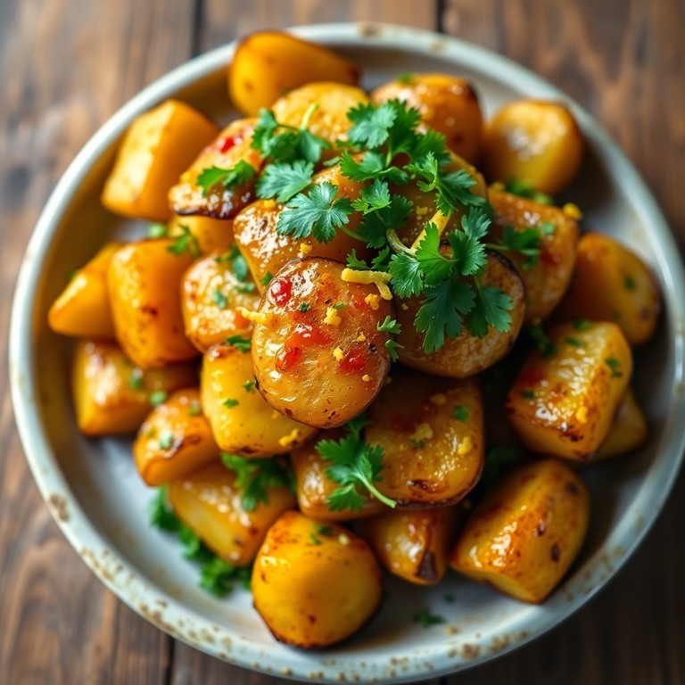 Pommes de Terre Rôties au Citron et Harissa
